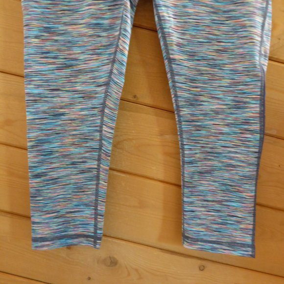 Zella Blue Live In Streamlined Mesh Inset Capri Gym Yoga Running Athlete Pants M - Picture 5 of 9